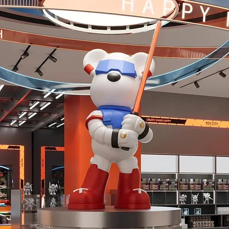 Sculpted Power: Violent Bears and Luminous Swords in European Home Décor