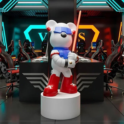 Sculpted Power: Violent Bears and Luminous Swords in European Home Décor