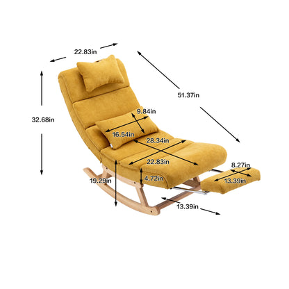Upholstered Rocking Armchair