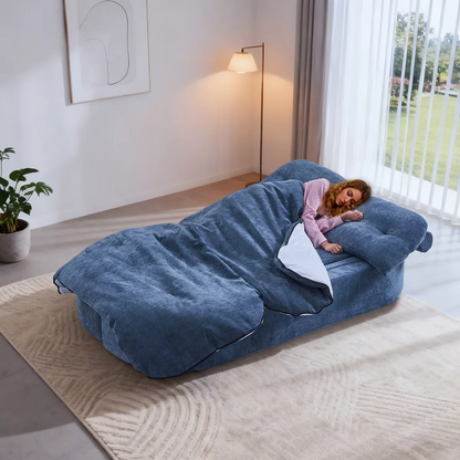 Convertible 2-Seater Floor Sofa Bed