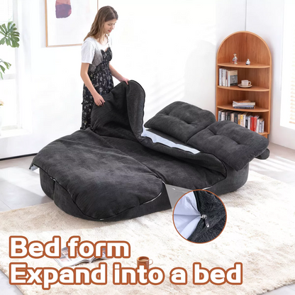 Convertible 2-Seater Floor Sofa Bed