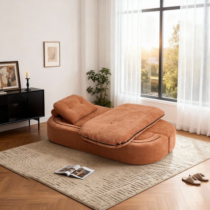 Convertible 2-Seater Floor Sofa Bed